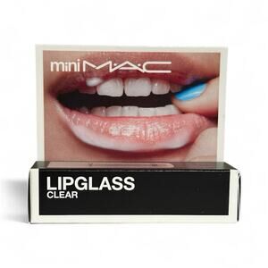 MAC Mini Lipglass Lip Glass Travel Mini Clear New